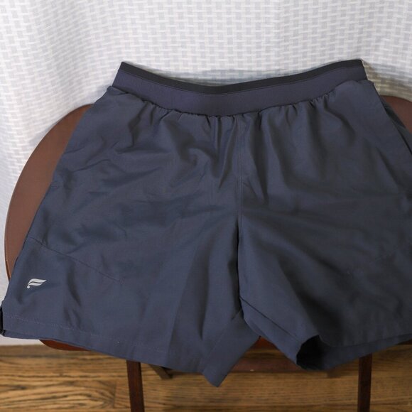 Fabletics blue panty attached stretch running shorts no size tag - Picture 3 of 8